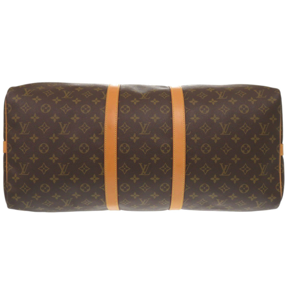 LOUIS VUITTON Boston Duffel bag M41414 Monogram canvas Brown Monogram Keepall bandouliere55