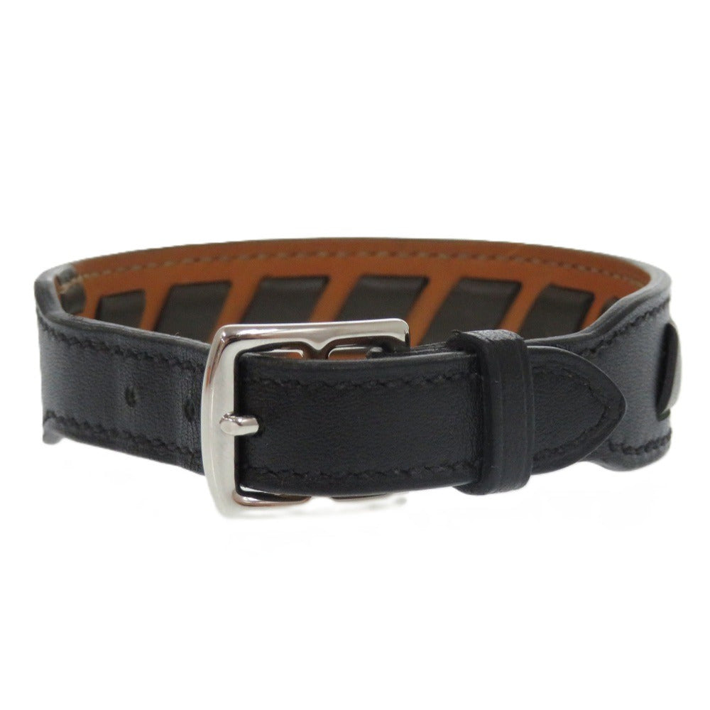 HERMES bracelet leather Vert Maki Etrivière Derby