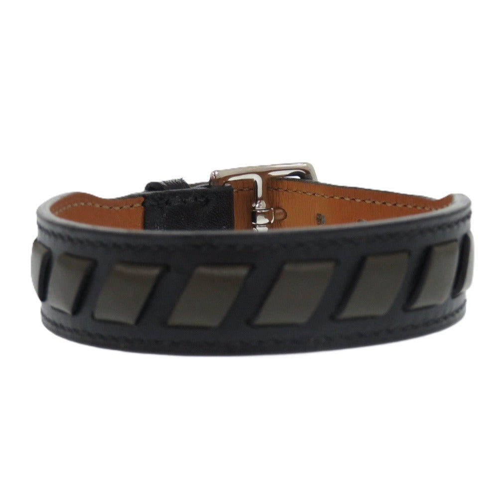HERMES bracelet leather Vert Maki Etrivière Derby
