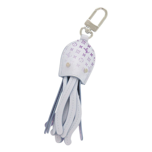 LOUIS VUITTON key ring M01927 leather blue LV Octopus Bag Charm