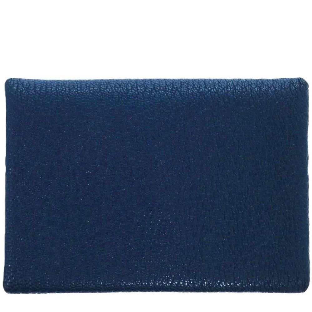 HERMES Card Case Shave deep blue Calvi duo