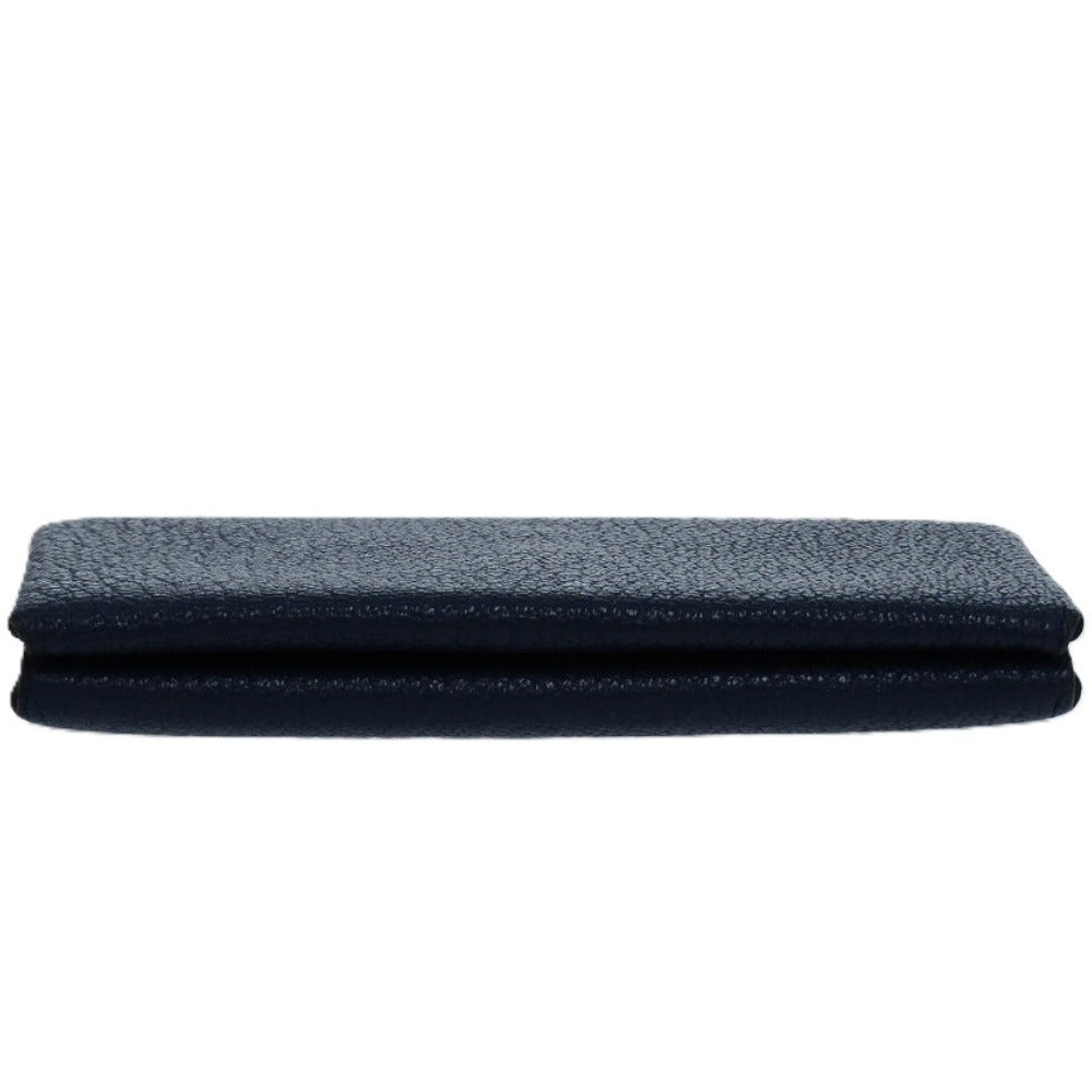 HERMES Card Case Shave deep blue Calvi duo