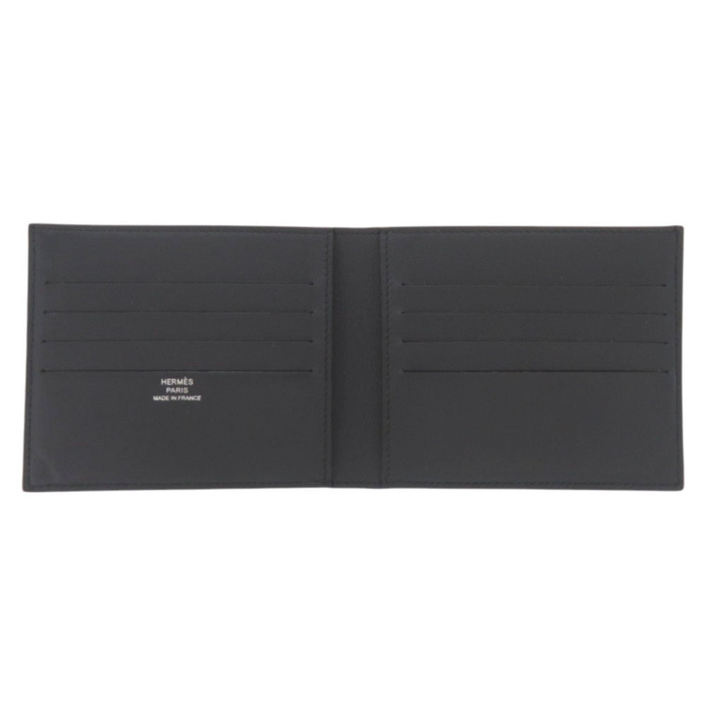 HERMES Bifold Wallet Vaux Swift Navy Citizens compact