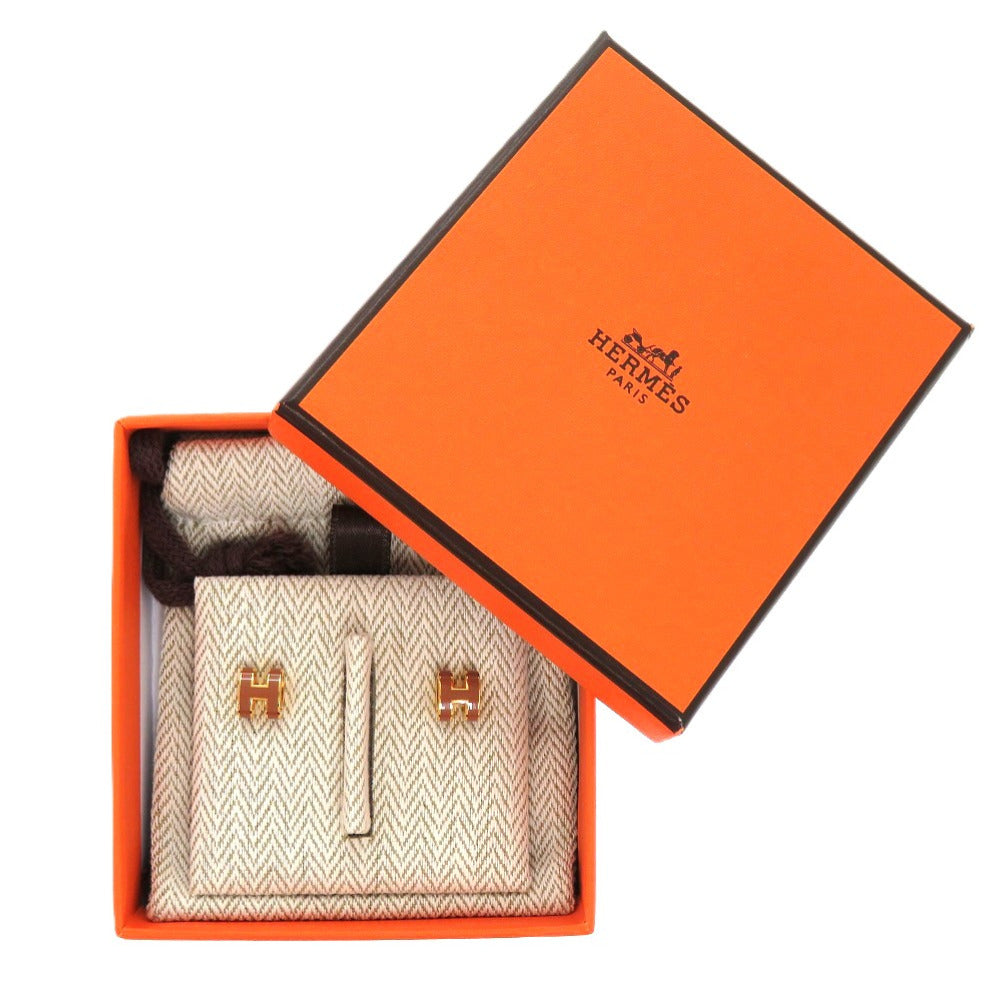 HERMES Pierce metal Brown Mini Pop Ash Pop H
