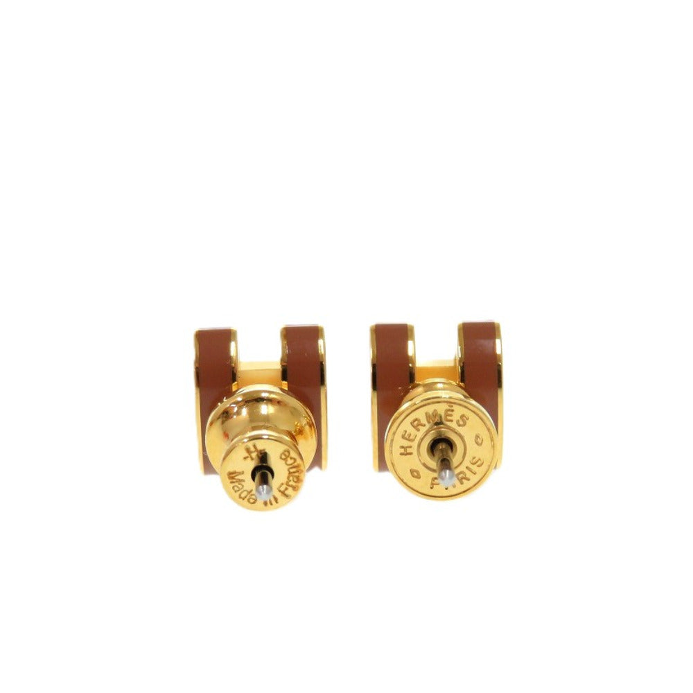 HERMES Pierce metal Brown Mini Pop Ash Pop H