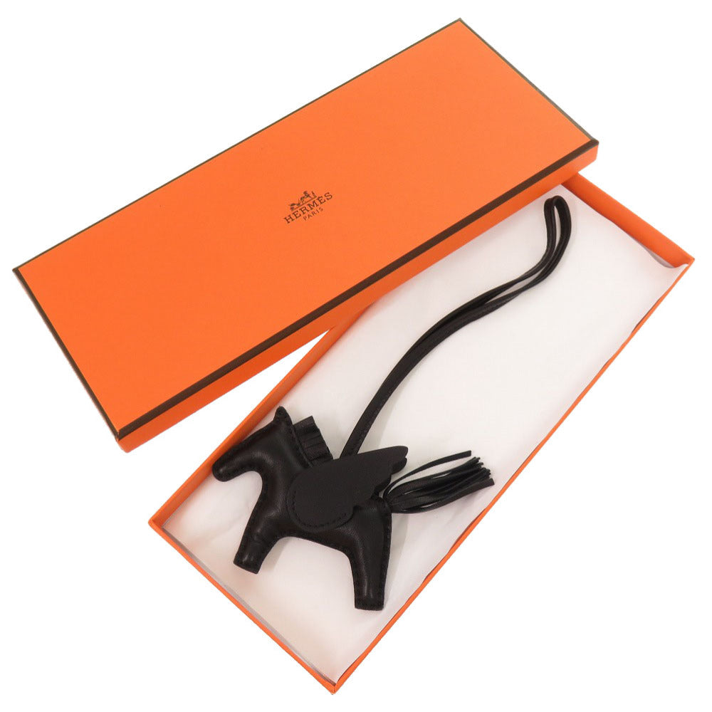 HERMES key ring Anyo Miro black Rodeo Pegasus PM Charm