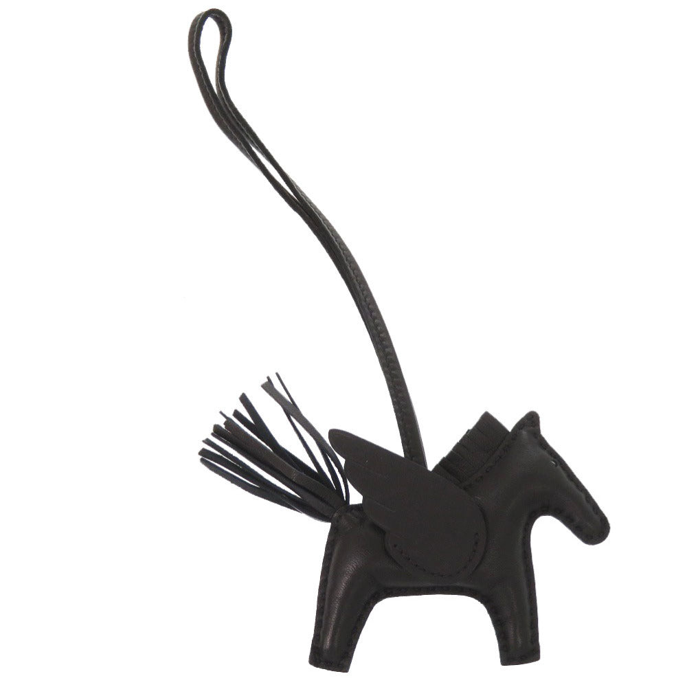 HERMES key ring Anyo Miro black Rodeo Pegasus PM Charm