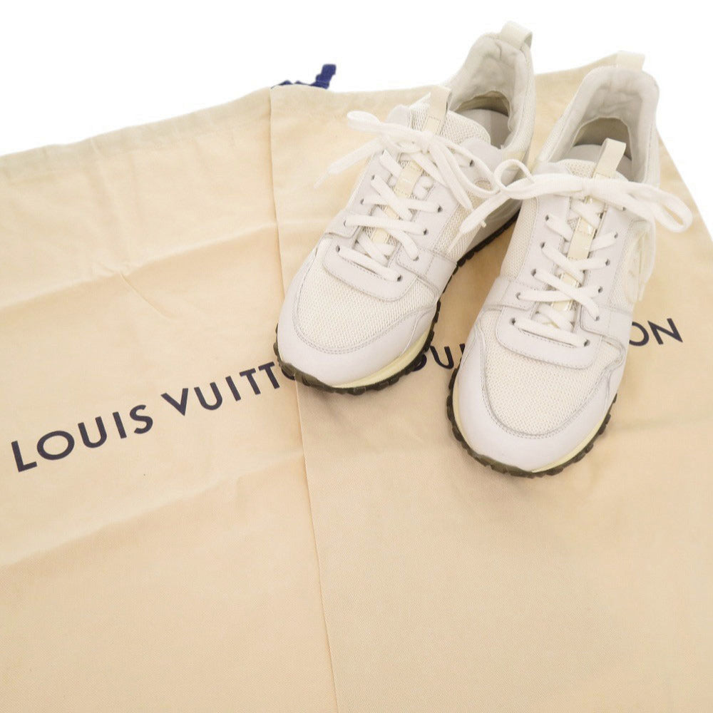 LOUIS VUITTON sneakers leather white Runaway LV logo 36
