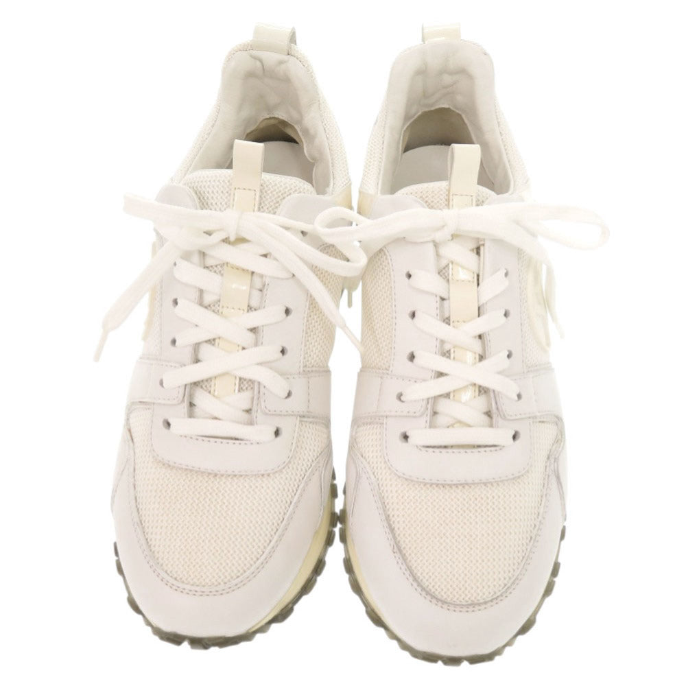 LOUIS VUITTON sneakers leather white Runaway LV logo 36
