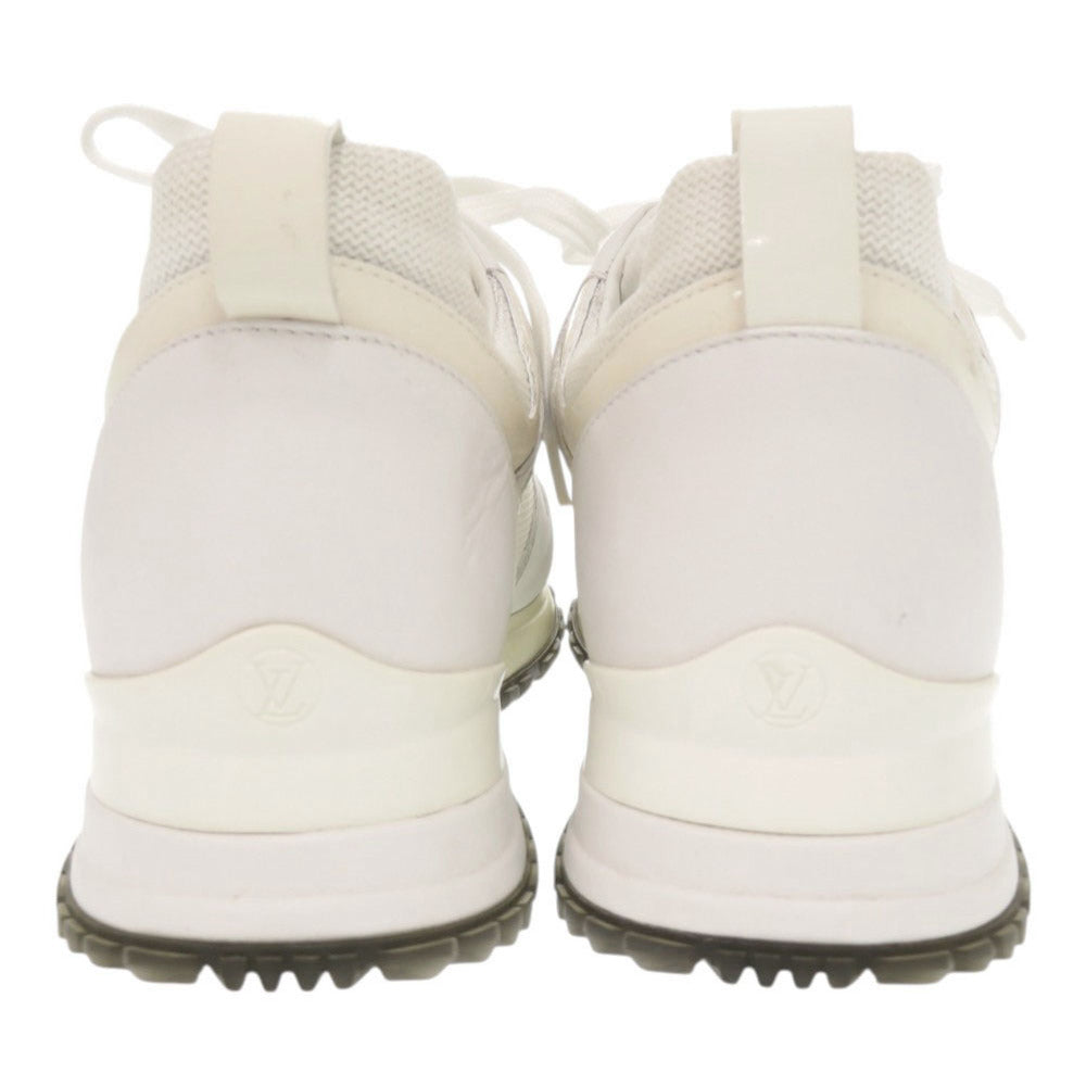 LOUIS VUITTON sneakers leather white Runaway LV logo 36