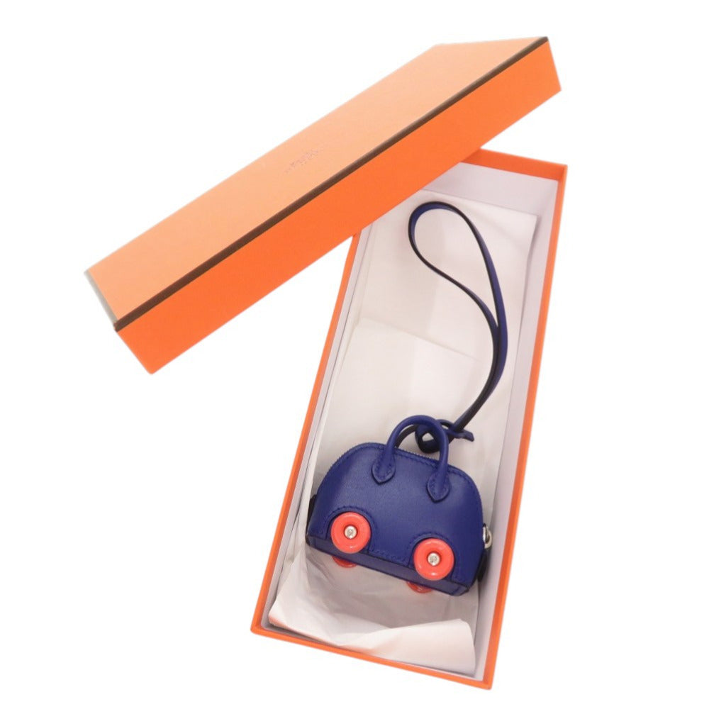 HERMES key ring Vaux Swift Blue Safir Bolide on Wheels