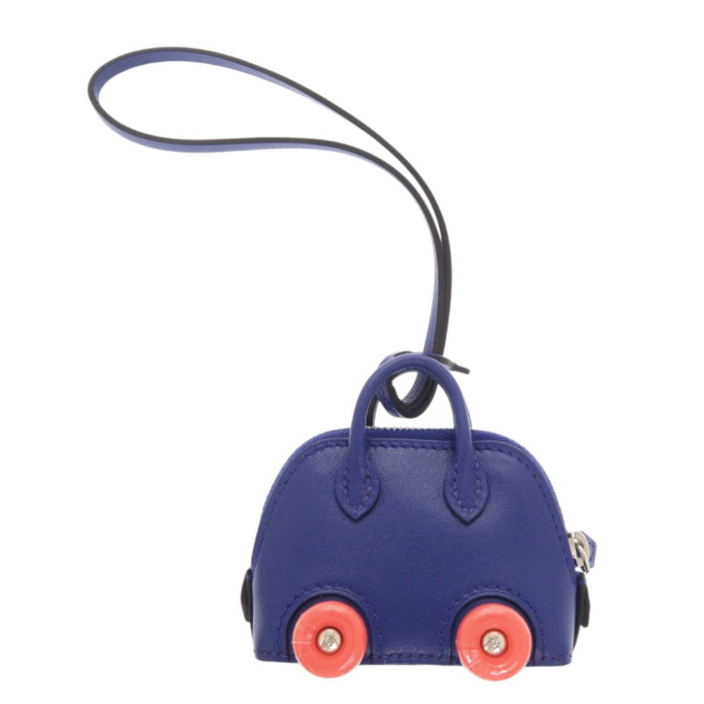 HERMES key ring Vaux Swift Blue Safir Bolide on Wheels