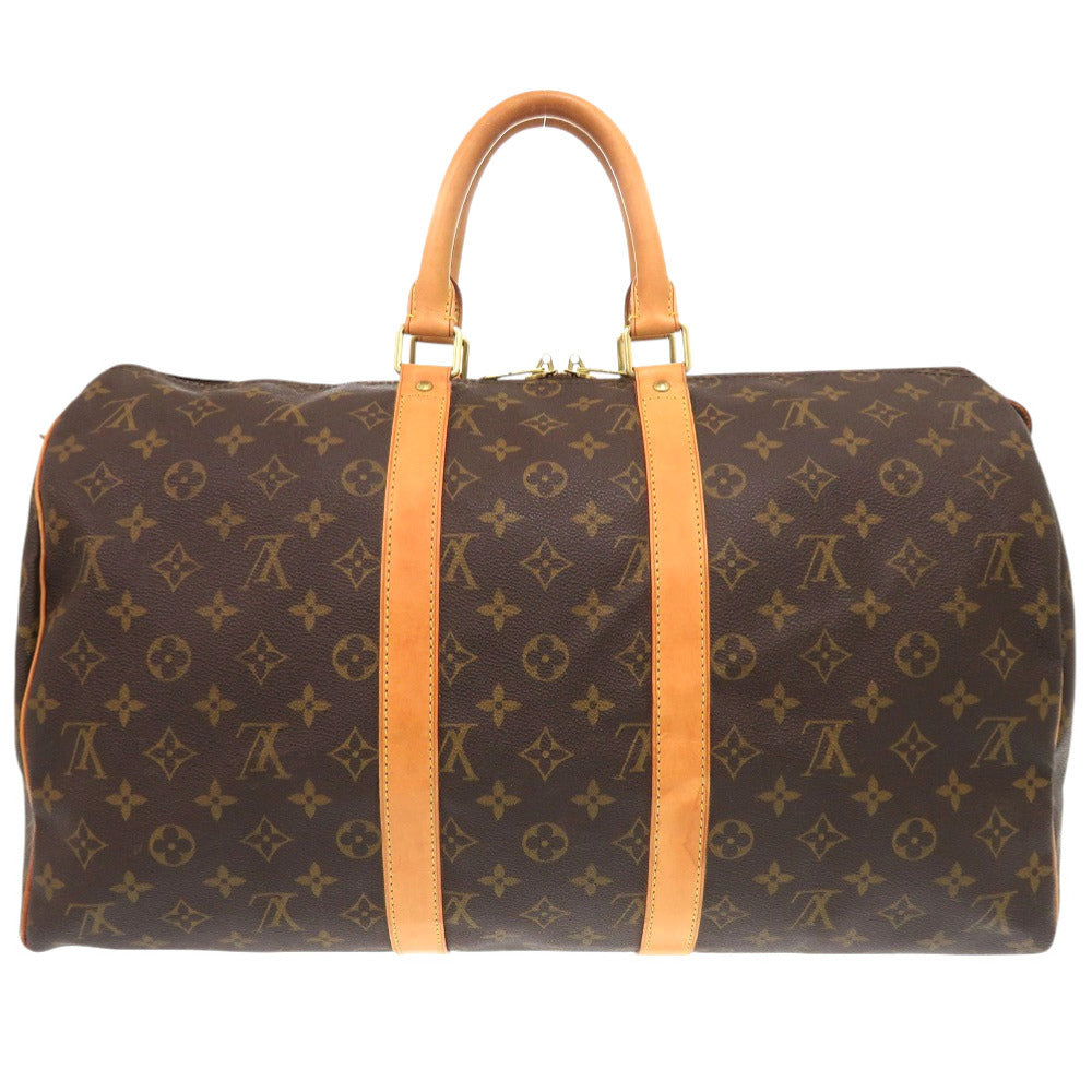 LOUIS VUITTON Boston Duffel bag M41428 Monogram canvas Brown Monogram Keepall 45