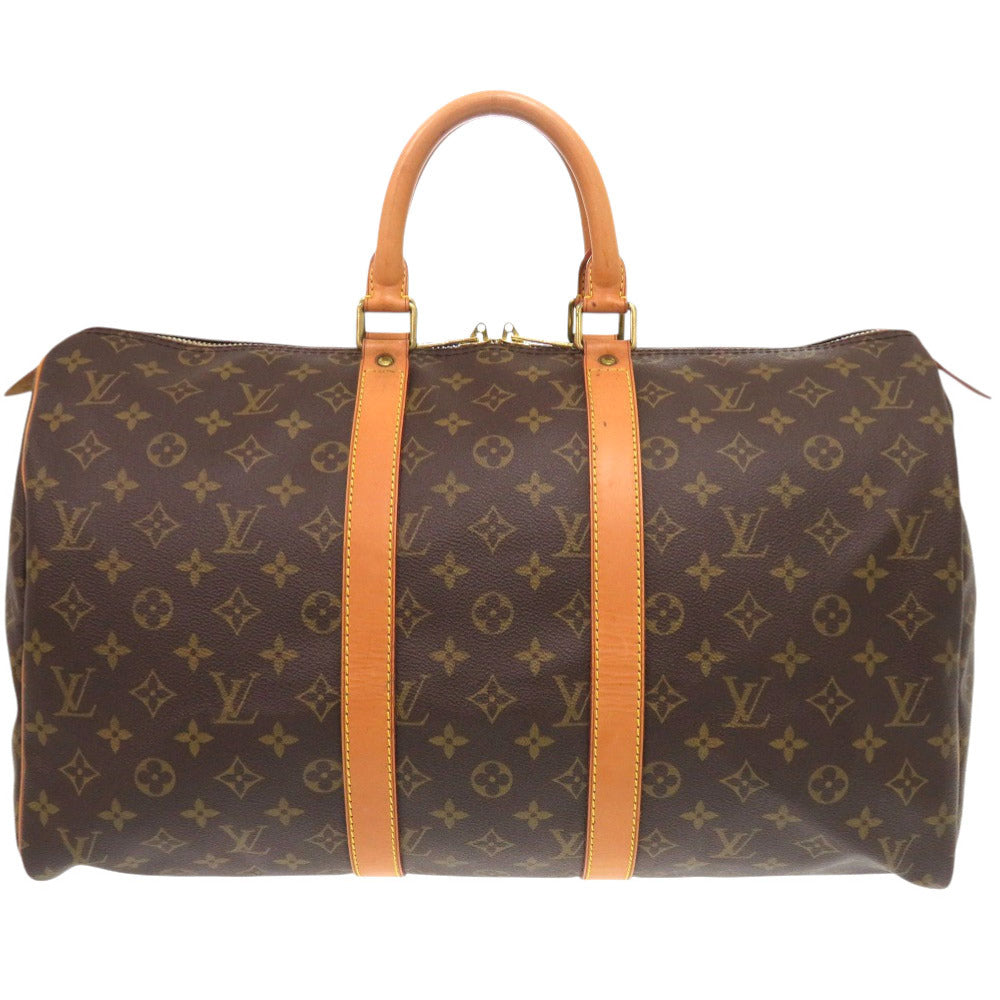 LOUIS VUITTON Boston Duffel bag M41428 Monogram canvas Brown Monogram Keepall 45