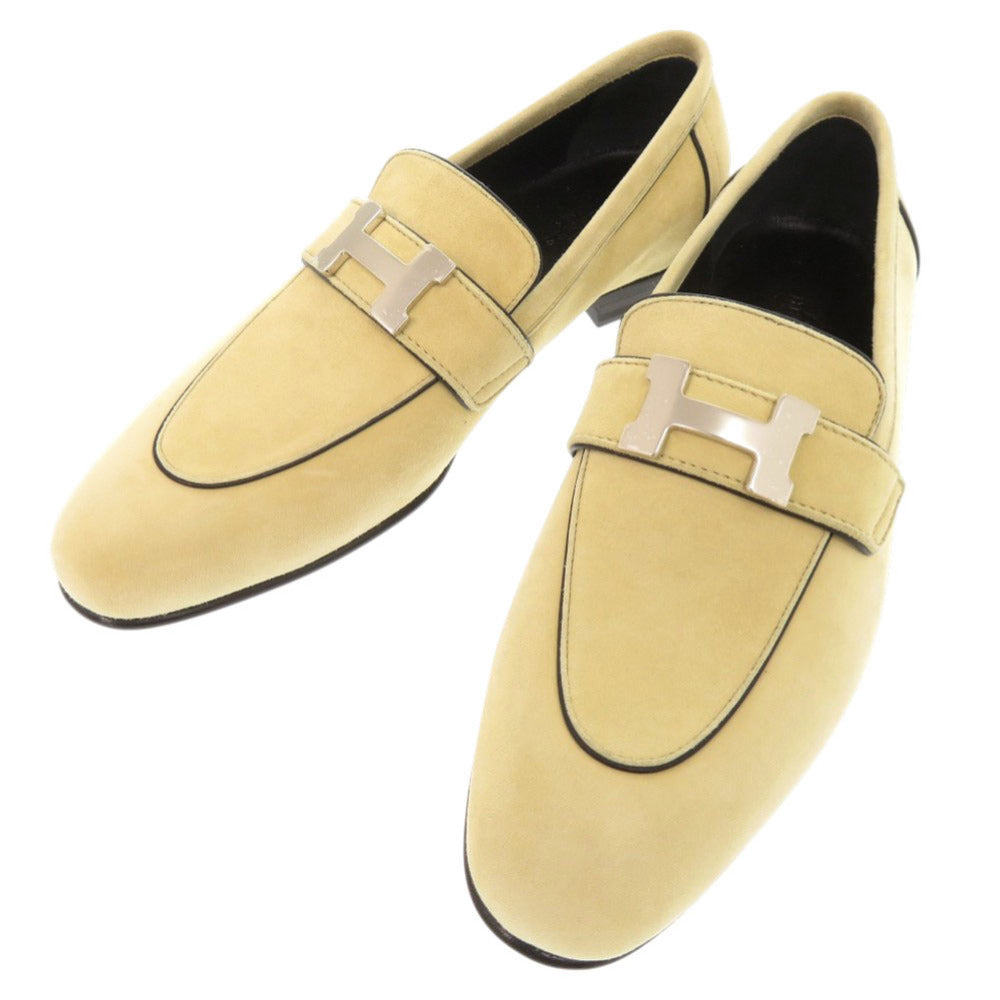 HERMES Other shoes Suede Beige type Moccasins Paris Constance 36