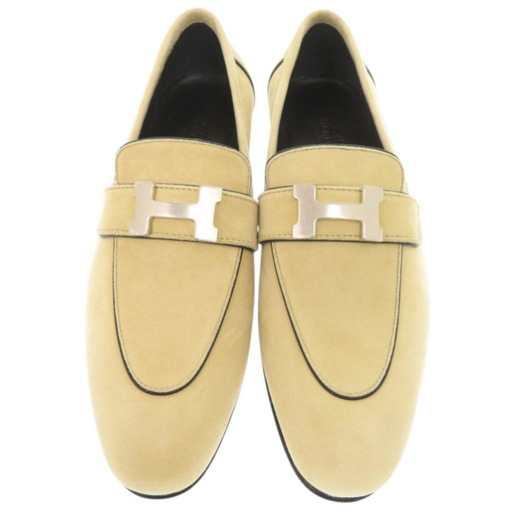 HERMES Other shoes Suede Beige type Moccasins Paris Constance 36