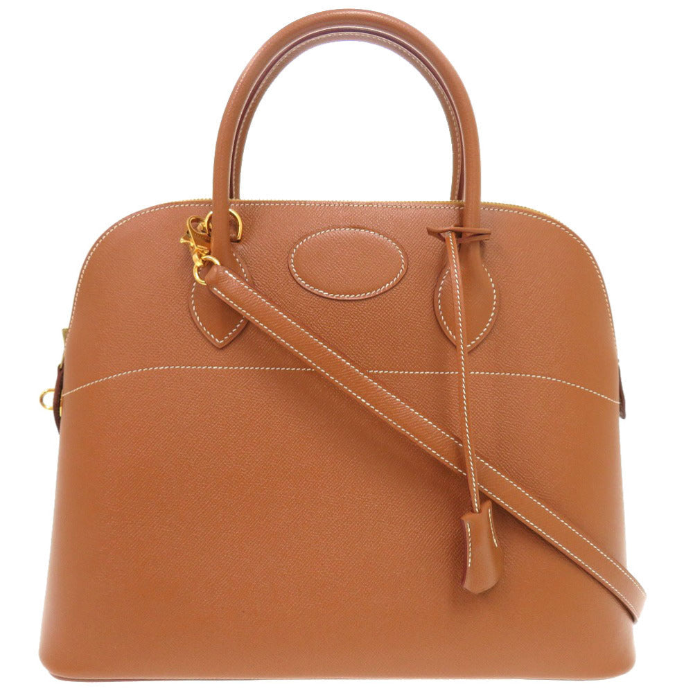 HERMES Handbag Courchevel gold Bored 35