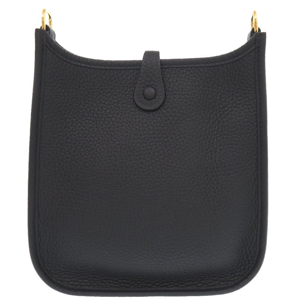HERMES Shoulder Bag Taurillon Clemence black Evelyn TPM Amazone Short Strap