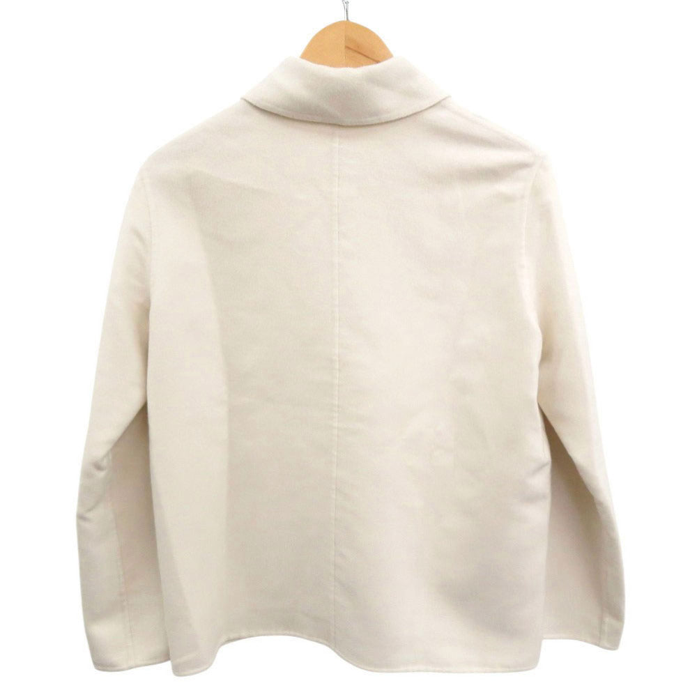 HERMES Blouson cashmere Ivory Chene Dunkle 34