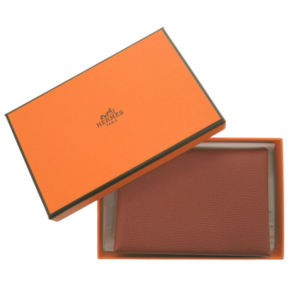 HERMES Coin case Epsom Red Calvi duo