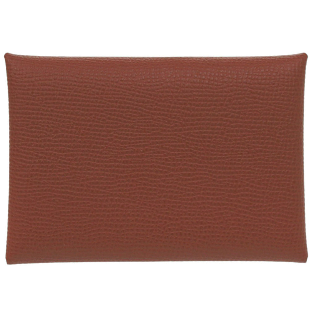 HERMES Coin case Epsom Red Calvi duo