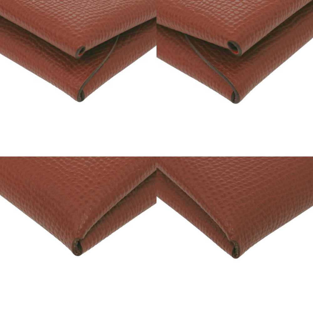 HERMES Coin case Epsom Red Calvi duo