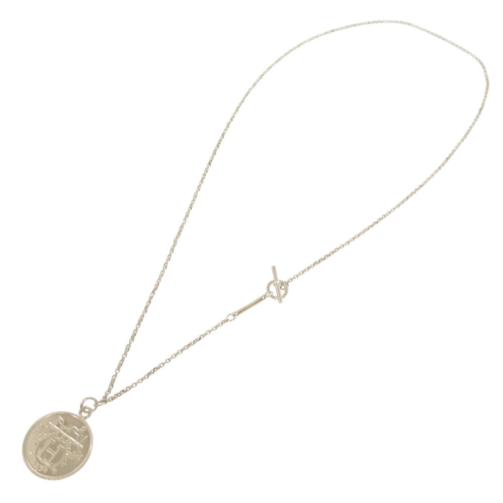 HERMES Necklace Silver925 Silver Exlibris MM