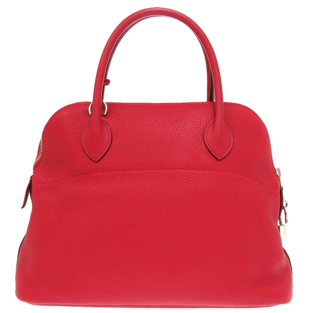 HERMES Handbag Taurillon Clemence Rouge viv Bored 31