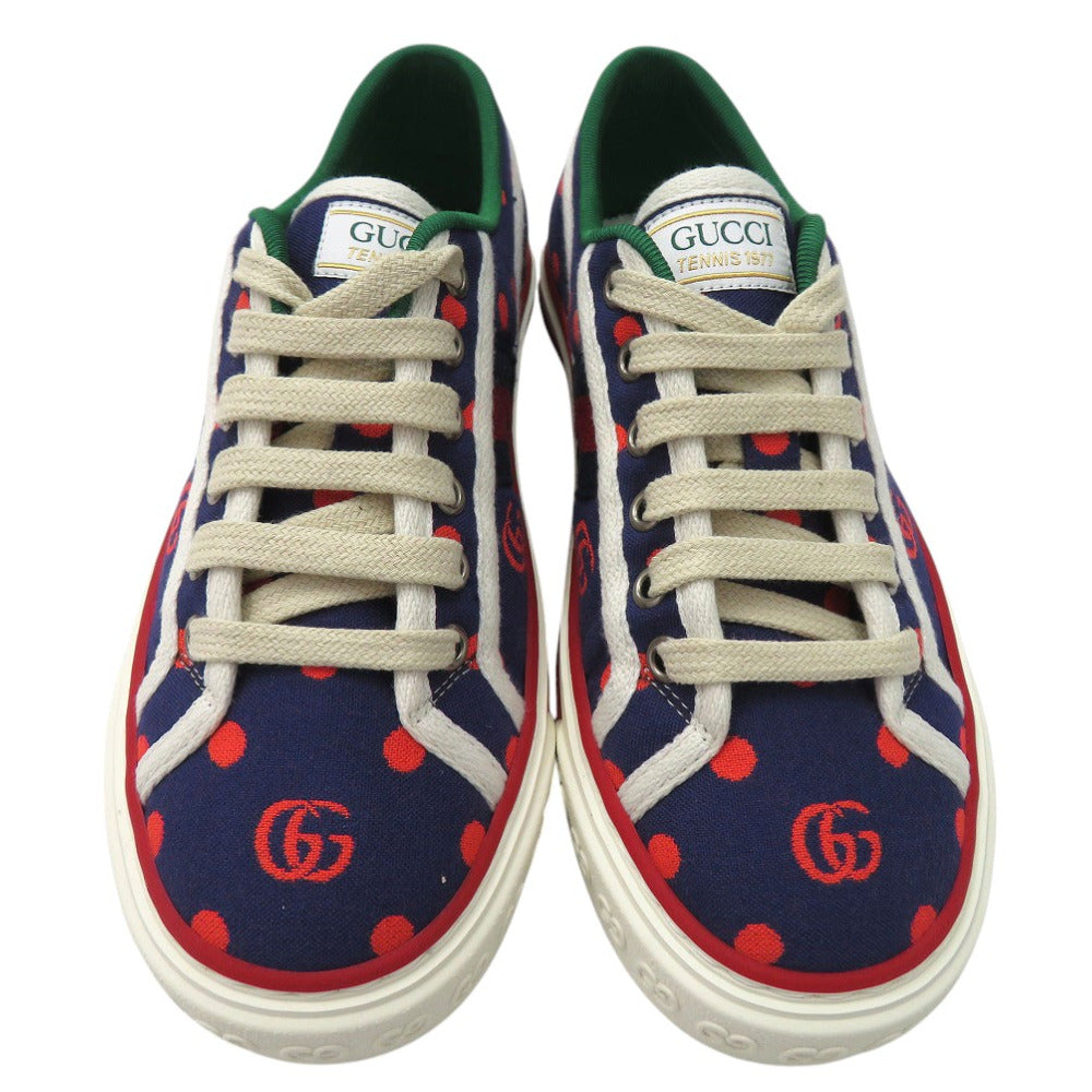 GUCCI sneakers 606110 2AX10 canvas multicolor tennis 1977 35.5