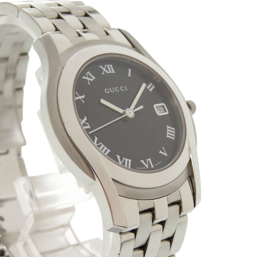 GUCCI Watches Quartz 5500M Stainless Steel black G class date black dial