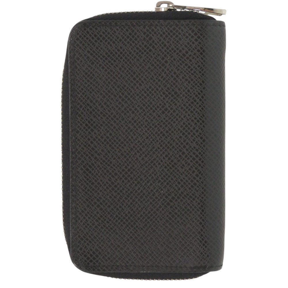 LOUIS VUITTON Coin case M32832 Taiga black Taiga Zip around purse
