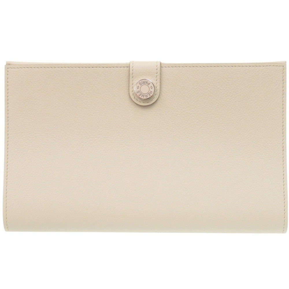 HERMES Long Wallet Purse Evercolor Nata RMS Tutankhamun