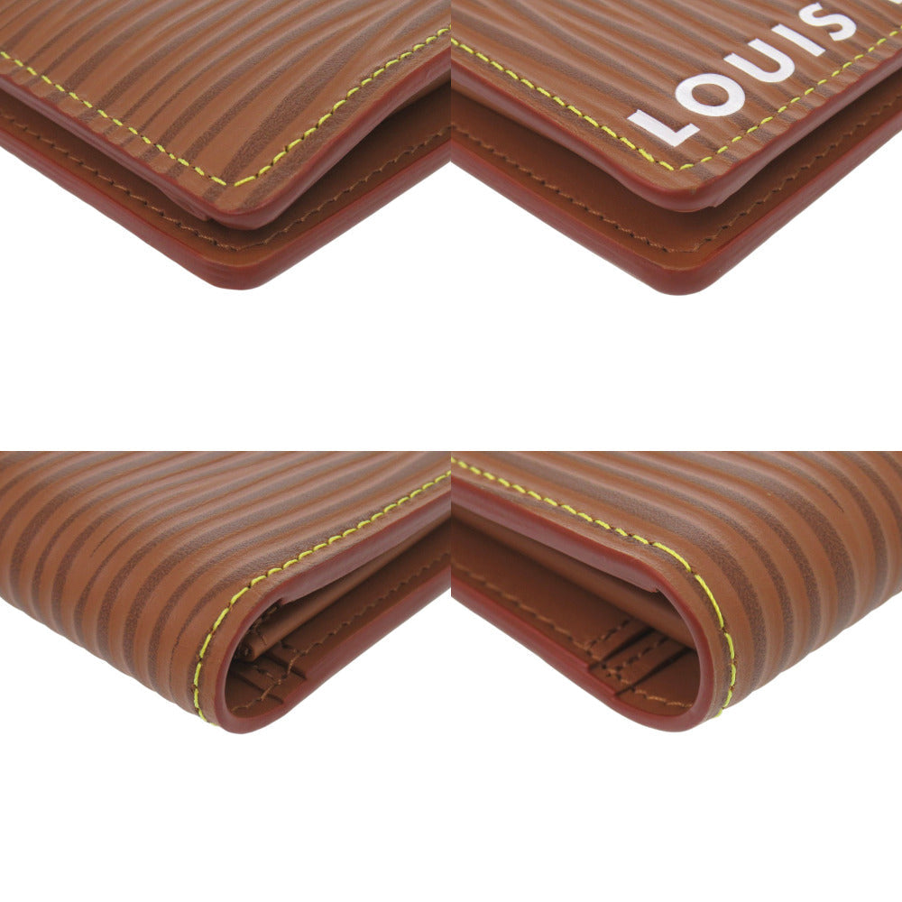 LOUIS VUITTON Long Wallet Purse M82631 Epi Leather Brown Epi Portefeuille Blaza NM