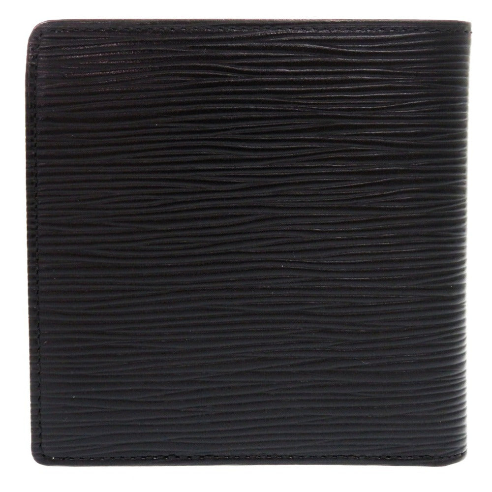 LOUIS VUITTON Bifold Wallet leather black