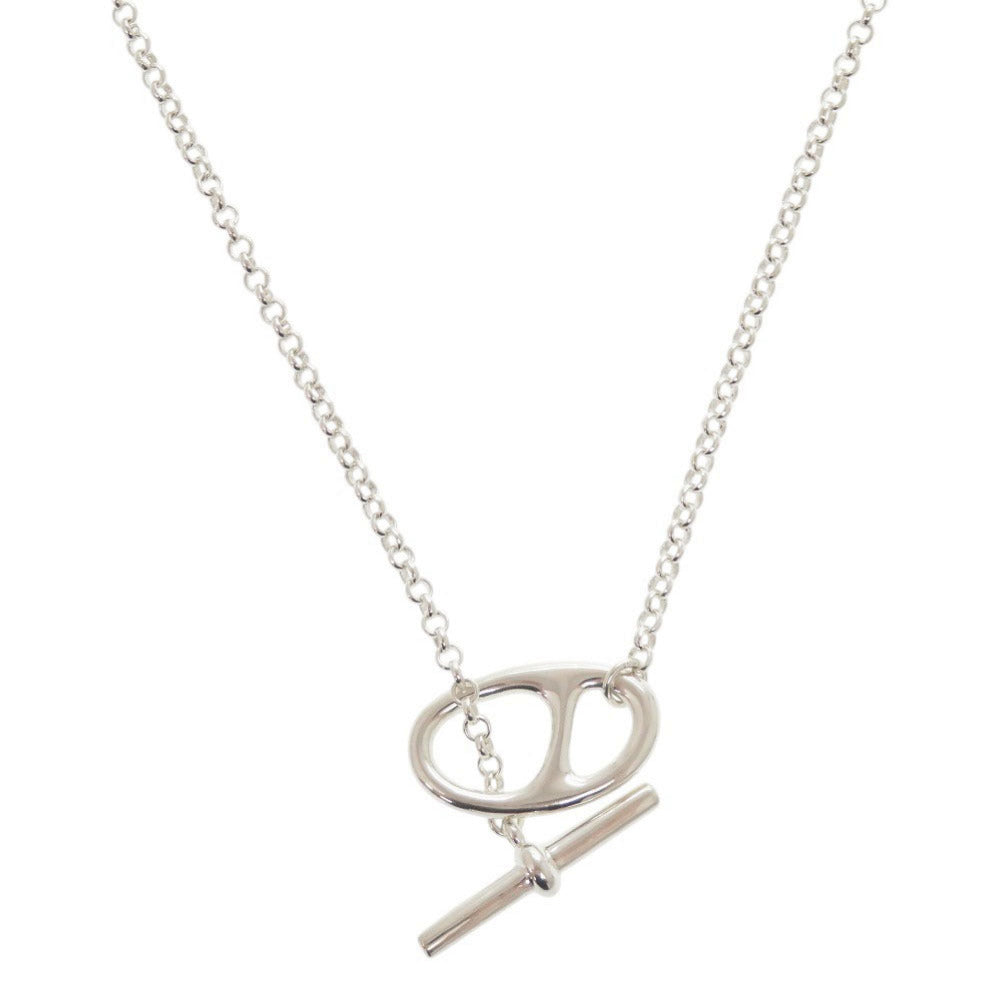 HERMES Necklace Silver925 Silver Chene Dunkle Punk