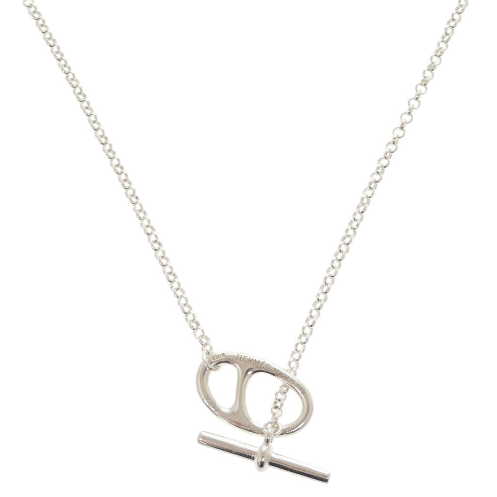 HERMES Necklace Silver925 Silver Chene Dunkle Punk
