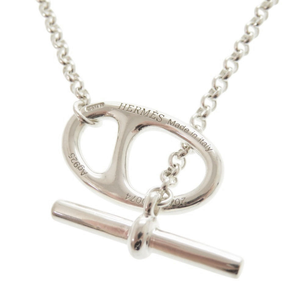 HERMES Necklace Silver925 Silver Chene Dunkle Punk