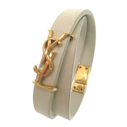 YVES SAINT LAURENT bracelet 646558 leather white Opium Double Loop