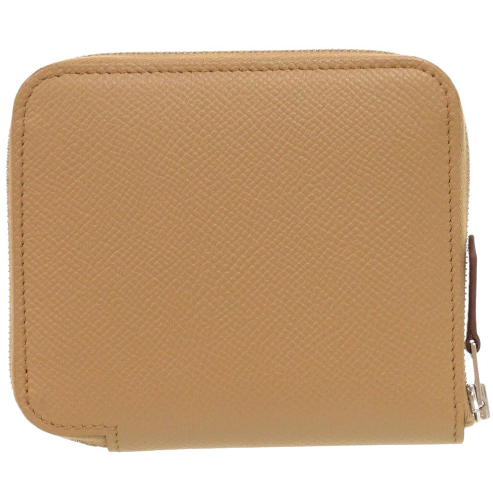 HERMES Coin case Epsom, Silk Chai Azap silk in compact
