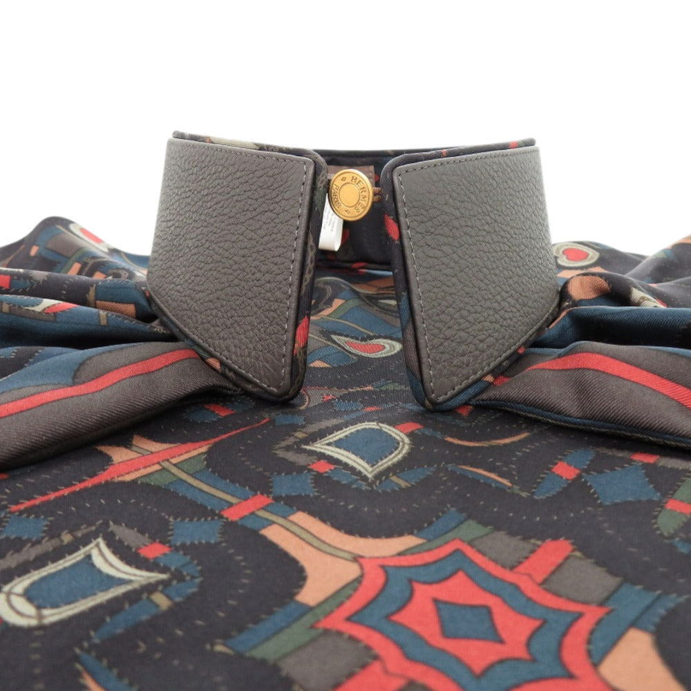 HERMES Other fashion goods Silk, Cowhide gray Petit Ash