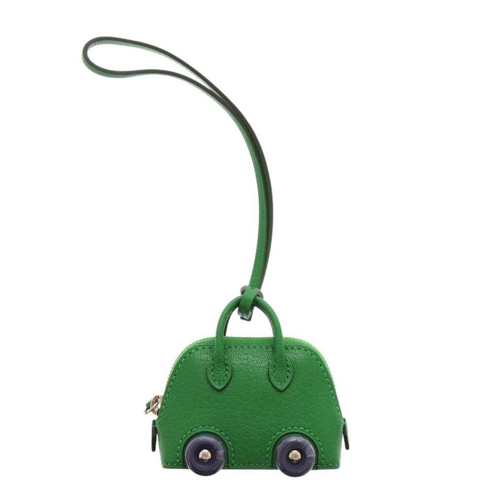 HERMES key ring Chevre Misol Bamboo bolide on wheels