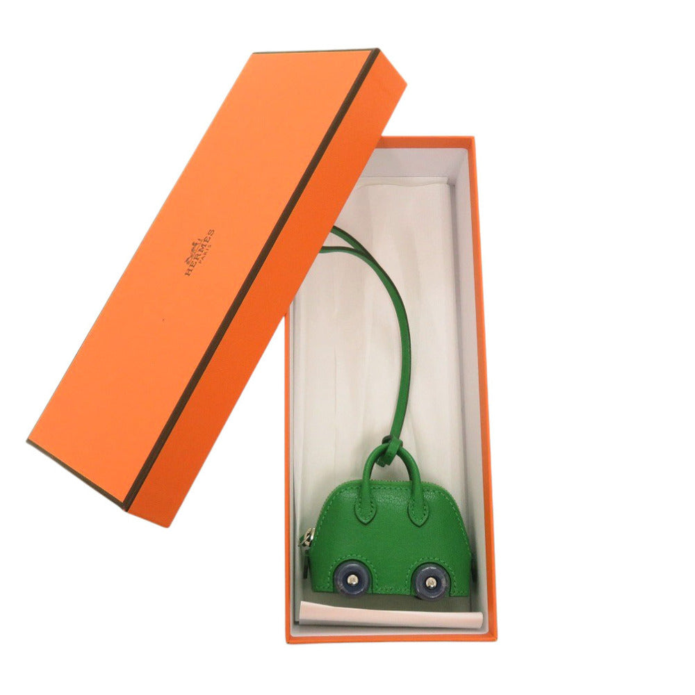 HERMES key ring Chevre Misol Bamboo bolide on wheels