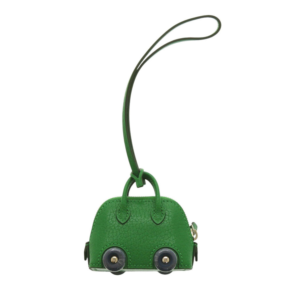 HERMES key ring Chevre Misol Bamboo bolide on wheels