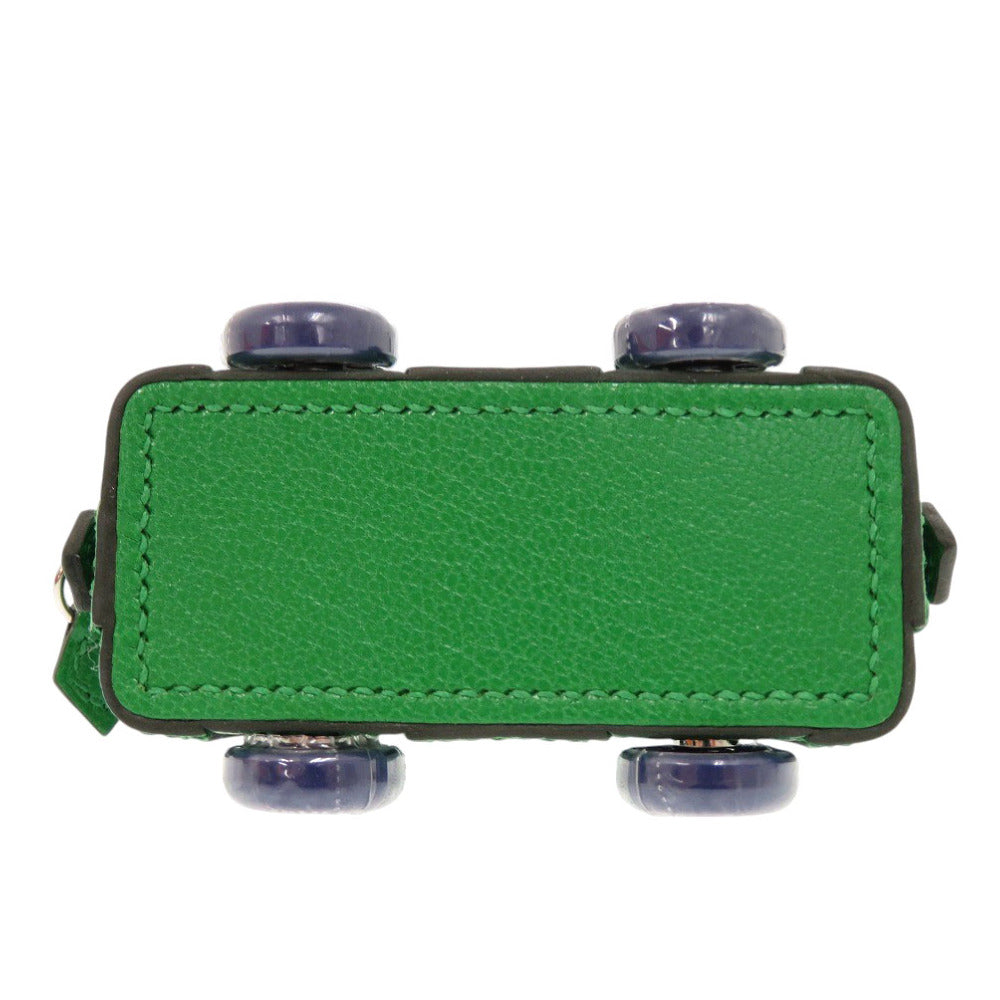 HERMES key ring Chevre Misol Bamboo bolide on wheels