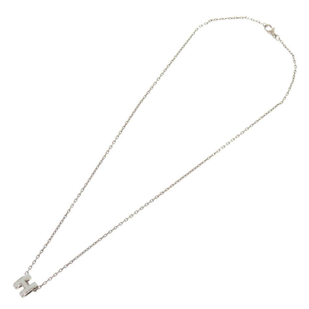 HERMES Necklace metal Vert Peppermint Pop Ash Mini H