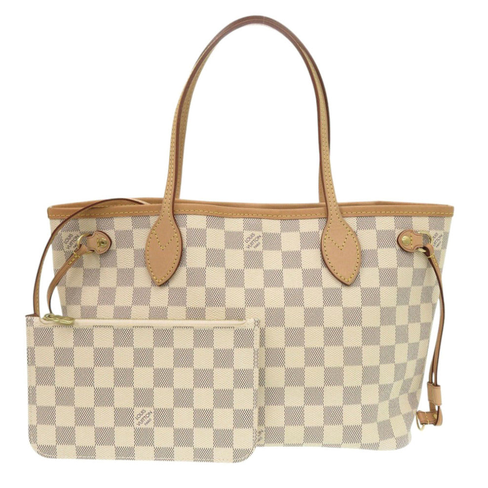 LOUIS VUITTON Tote Bag N41362 Damier Azur Canvas white Damier Azur Never full PM