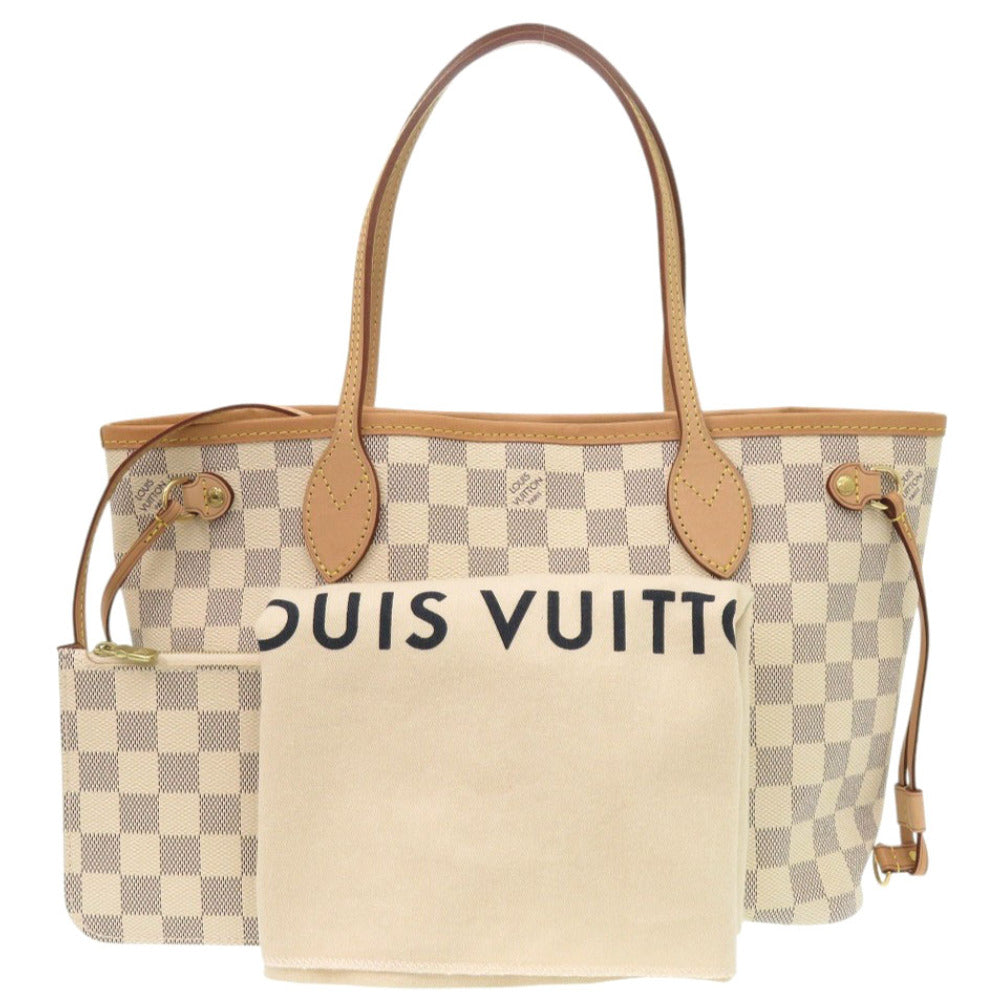 LOUIS VUITTON Tote Bag N41362 Damier Azur Canvas white Damier Azur Never full PM