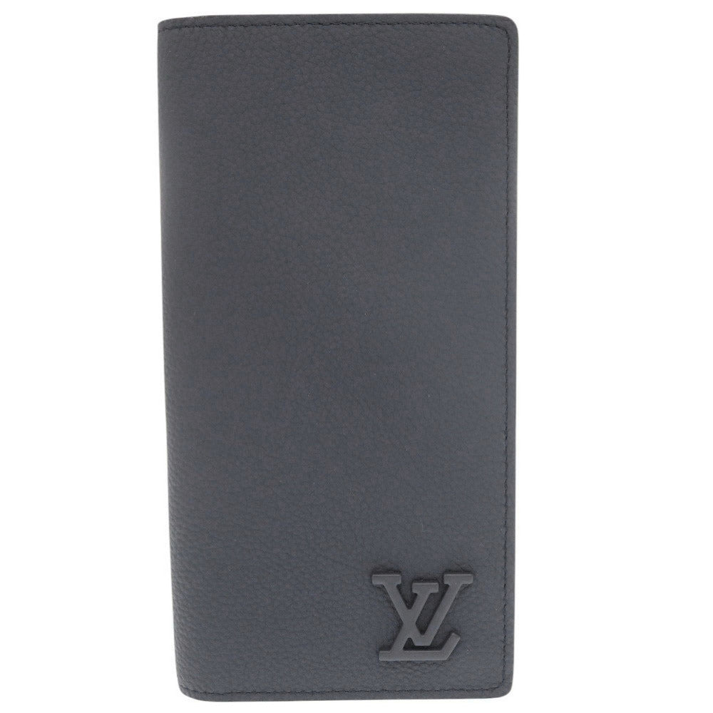 LOUIS VUITTON Long Wallet Purse M81810 leather Marine LV Aerogram Portefeuille Blaza NM