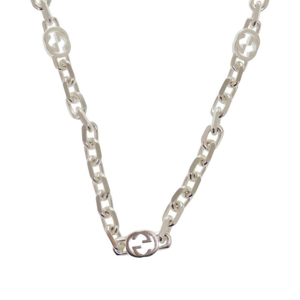 GUCCI Necklace Silver925 Silver Interlocking G