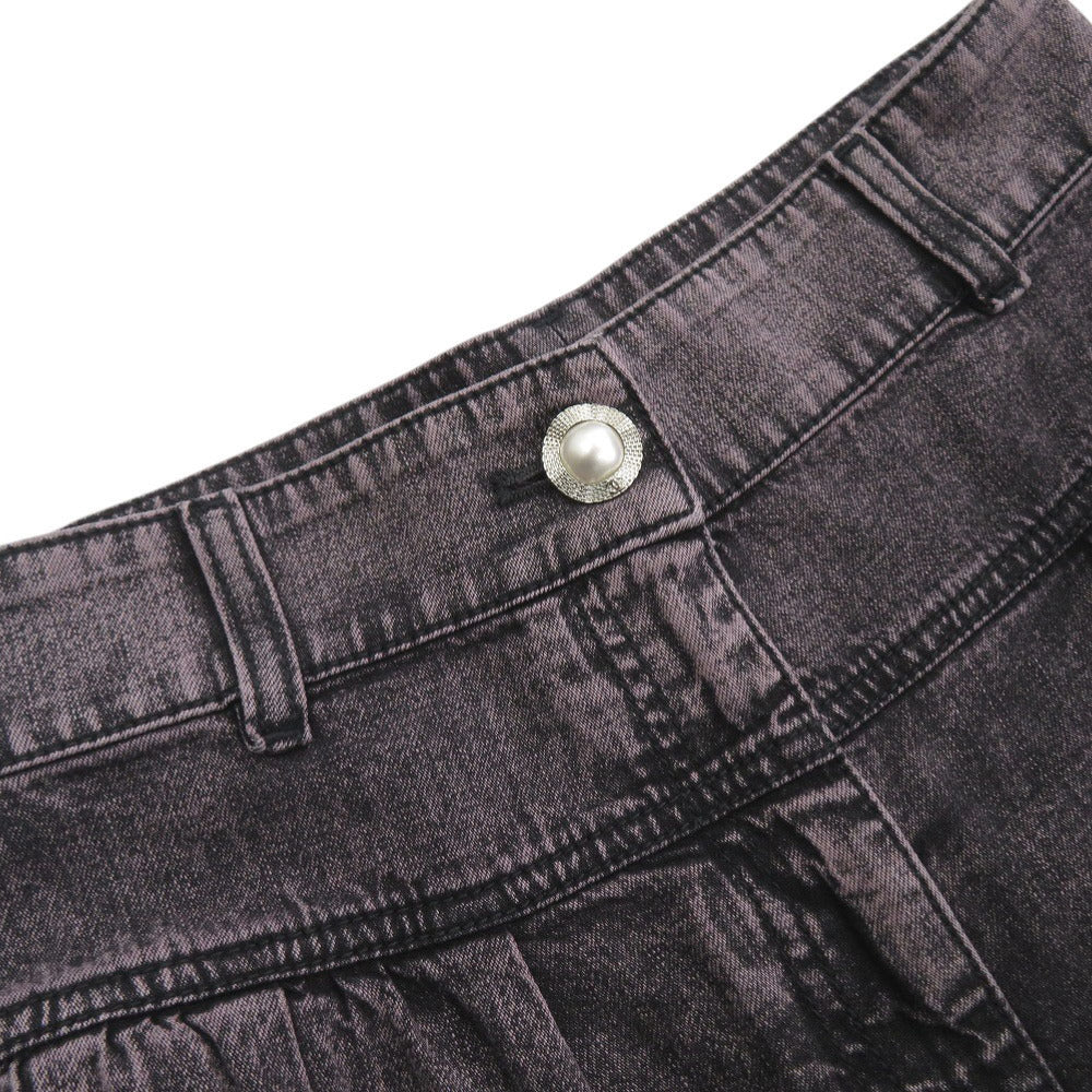 CHANEL Denim pants cotton black 34
